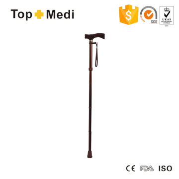 Topmedi Aluminum Foldable Adjustable Height Walking Aid Walking Stick